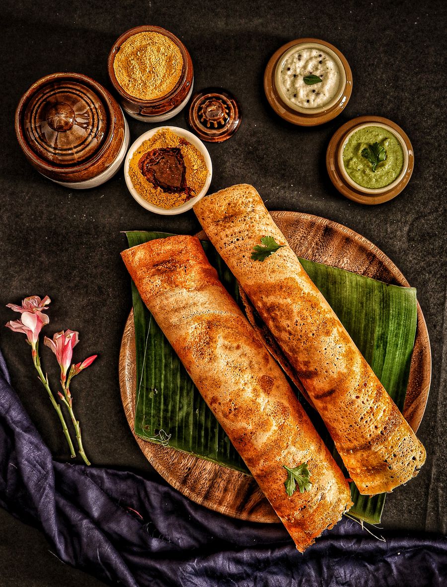 Newly married couples enjoying convenient South Indian breakfast moments