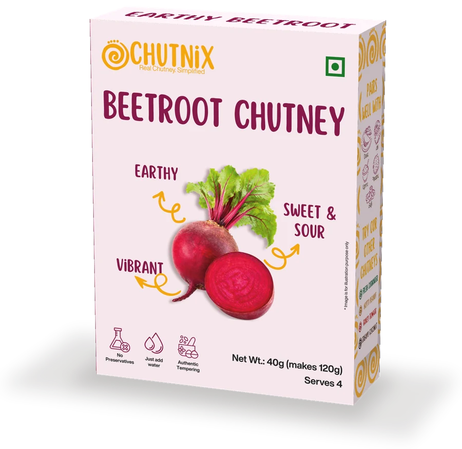 Chutnix Beetroot Chutney 40 gram box